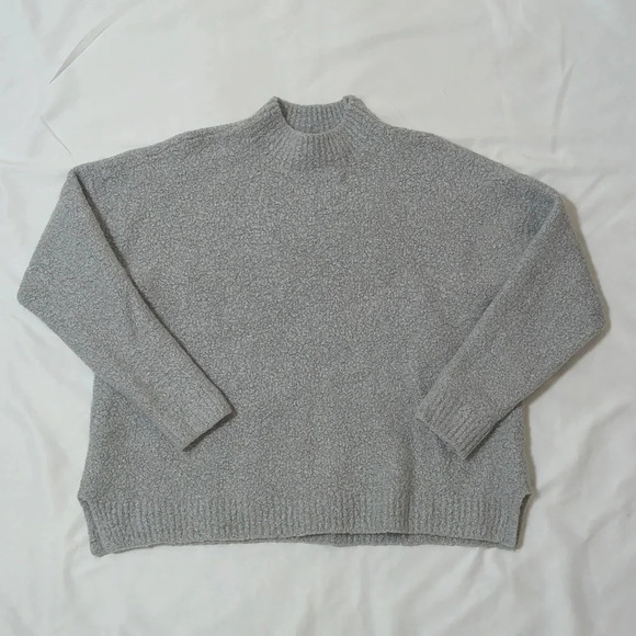 Saks Fifth Avenue Sweaters - Saks Fifth Avenue Wool Sweater Mock Neck Sweater, Color Gray Size XL
